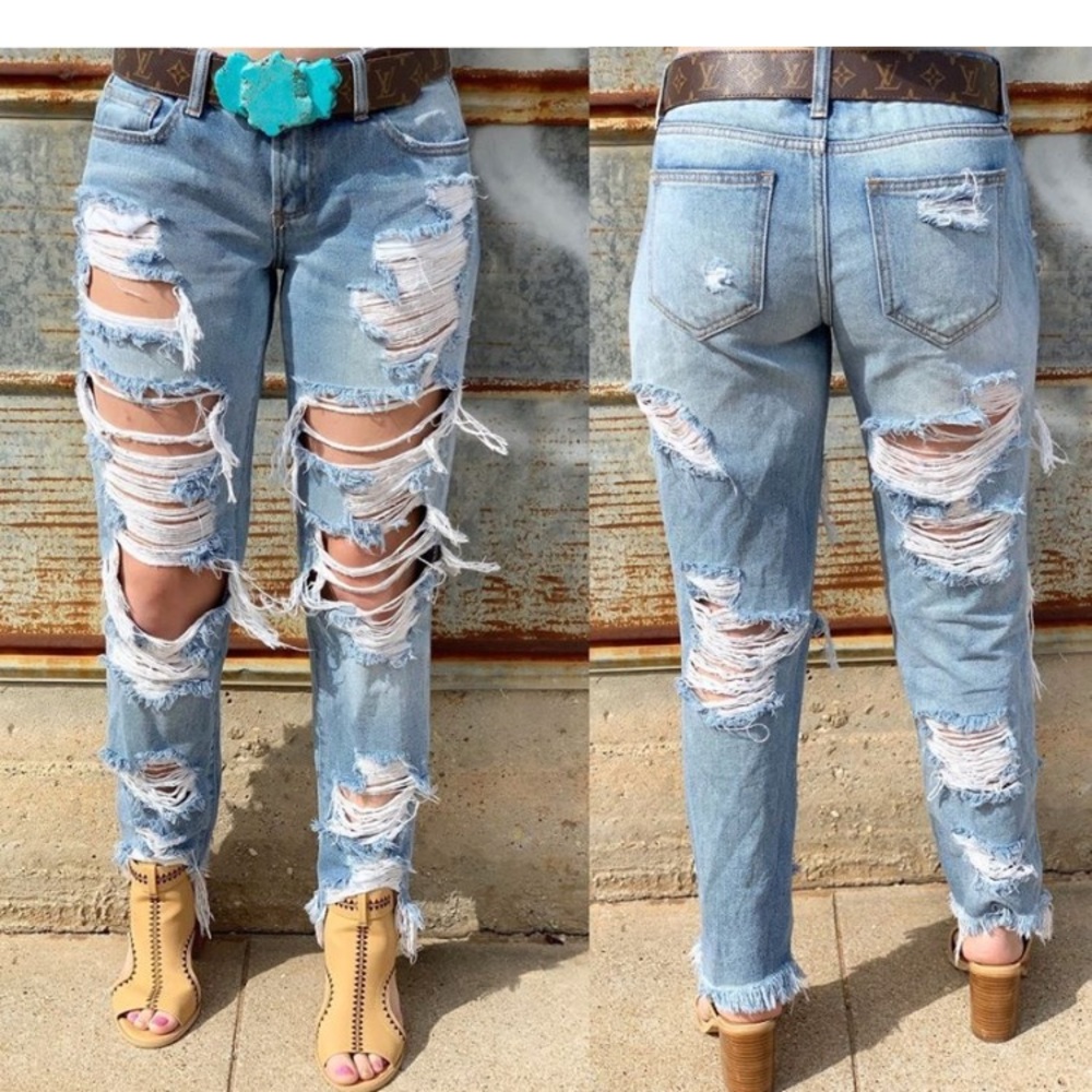 NWT Boutique gypsypearltx Bobby boyfriend jeans